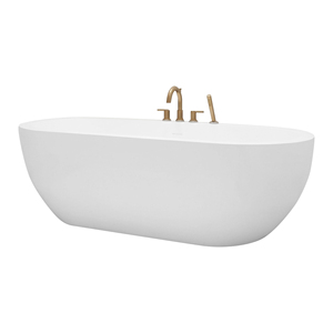 Baignoire autoportante Salvere FW-7702-60 - Moderne, durable, écologique, ovale, en acrylique, pour usage intérieur - Product Image 6