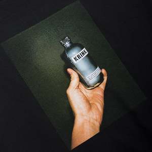 เสื้อยืดออกกำลังกายลายวินเทจ Krink Mens รุ่น Photo Fitness ผ้าเจอร์ซีย์ 8 ออนซ์ 100% คอตตอน น้ำหนัก 240-280 กรัม ดีไซน์ลายพิมพ์แบบอัดแน่น - Product Image 3