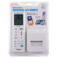 Télécommande universelle pour climatiseur WiFi SMASOON SR-80E avec boîtier en plastique, 15 boutons, portée de 8 m, piles AAA