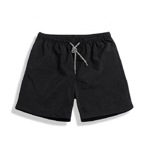 Shorts de sport en toile polyester/coton taille mi-haute de 7 pouces pour hommes, personnalisables, décontractés, unis, teints, pour la musculation et l'entraînement – Vente en gros - Product Image 2