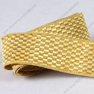 ชุดถักผ้าลูกไม้สีทองลูกไม้ถักสีทอง - Product Image 4