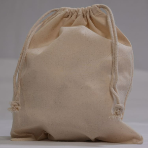 Eco-Friendly Organic Linen Cotton Drawstring Bag Small Canvas Reusable Canvas Bags Promotional Recyclable Canvas Bags - Product Image 2