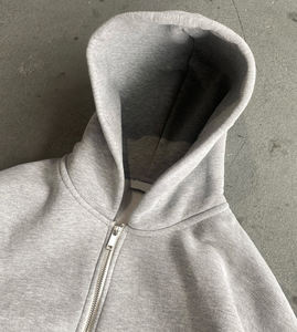 Ensemble survêtement surdimensionné personnalisé Ville Sports, sweat-shirts à double fermeture éclair et pantalon de survêtement, survêtement streetwear pour hommes - Product Image 6