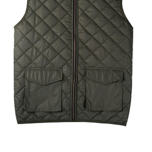 Gilet matelassé en nylon respirant matelassé classique Olive Diamond pour hommes ultra confortable et élégant pour la superposition en automne - Product Image 2