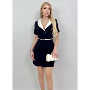 Vestido Corto Tipo Chaqueta de Satén Ajustado al Cuerpo 3004 - Product Image 2