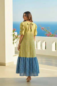 Surtout vente impression unique portant des robes Maxi pour l'été et le printemps conception robes à la mode pour les femmes fête portant des robes ensemble - Product Image 4