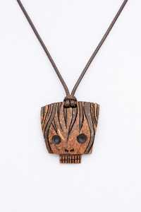 Pendentif en coquille de noix de coco naturelle, dernière création Antique Creations, fait main, motif bouton ovale, respectueux de l'environnement, Uttar Pradesh - Product Image 3