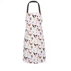 Venta caliente 100% algodón cocina babero delantal mejor calidad impresión personalizada fabricante indio sin mangas para limpieza - Product Image 3
