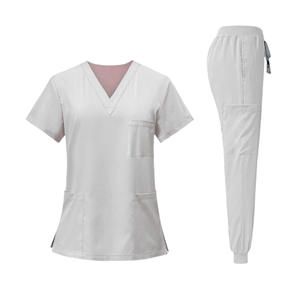 Tenues médicales élégantes en tissu éponge à détection d'aiguilles, sans couture, pour femmes, ensembles de blouses d'hôpital, directement de l'usine - Product Image 2
