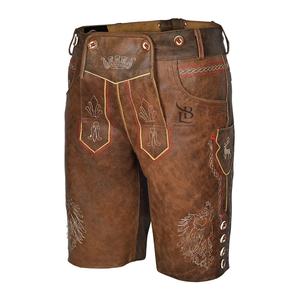 Pantalones Cortos Bávaros de Cuero Fresco para Hombre, de la Mejor Calidad, Bordados en la Mitad, Precio al por Mayor - Product Image 6