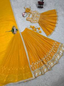 ชุดแต่งกาย kediya-lehenga กับ dupatta ในชุดออกแบบใหม่ kediya lehenga - Product Image 6