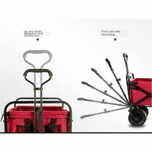 Chariot <span class=keywords><strong>de</strong></span> jardin pliable avec roues tout-terrain, chariot <span class=keywords><strong>de</strong></span> courses, chariot <span class=keywords><strong>de</strong></span> marché, chariot <span class=keywords><strong>de</strong></span> <span class=keywords><strong>camping</strong></span> portable - Product Image 3