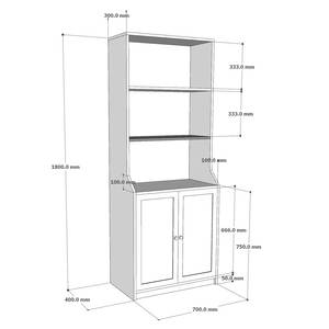 Librero Minimalista de Madera de Caucho 70x40x180cm con Cajones, Diseño Plegable para Oficina en Casa, Taller, Sala de Estar, Escalera, Dormitorio - Product Image 6
