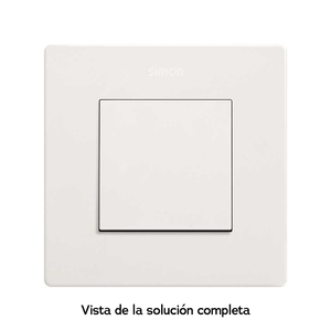 Pulsante neutro bianco largo con connessione rapida Simon 270 (20000150-090) - Product Image 2