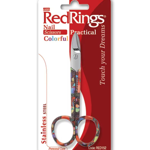 Tijeras para Cutículas Prácticas y Coloridas con Hoja Curva de Acero Inoxidable y Punta Afilada para el Cuidado de la Belleza de las Uñas Modelo RED151 - Product Image 1
