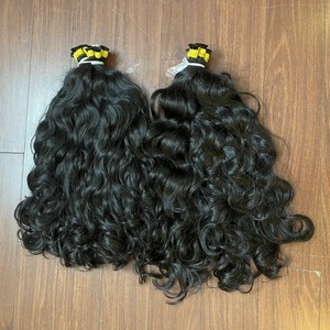 Extensiones de Cabello Virgen de la Mejor Calidad, Ondulado Natural, Ondulado Profundo, Doble Trama a Máquina, Cabello Humano Vietnamita 100% - Product Image 1