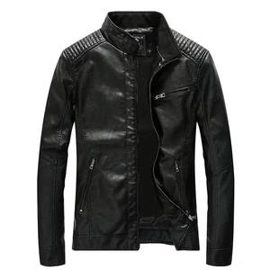 Chaqueta de piel sintética verde para hombre, abrigo de moto de terciopelo fino acolchado, prendas de vestir informales, abrigo suelto, chaqueta de talla grande para hombre - Product Image 6