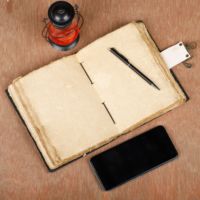 Journal de voyage rétro vintage fait à la main de 8x6 pouces, carnet de croquis relié en cuir de taille clé pour papier couleur eau