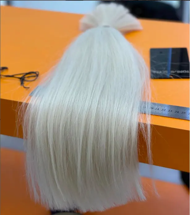 Vietnam capelli umani di alta qualità 100% capelli umani colore sfuso 60 lisci senza fasci di trama estensioni dei capelli