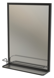 Miroir mural rectangulaire argenté moderne Dressing Foyer Salon Sculpture murale suspendue à des fins décoratives - Product Image 4