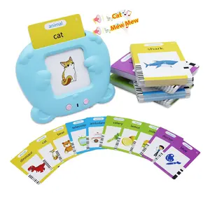 224 Words Pocket Speech for Toddler Talking Educational Flash Cards Toys Learning Machine Interactive Toy for Kids Birthday Gift