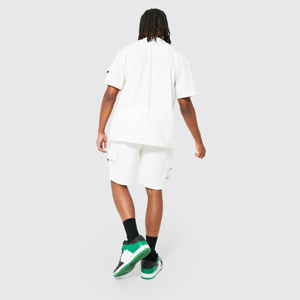 Streetwear été personnalisé hommes ensemble short haute qualité lavé à l'acide t-shirt et short grande taille ensembles pour hommes - Product Image 5