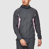 Ensemble court personnalisé de qualité supérieure, léger, respirant, 100% nylon, logo réfléchissant, coupe-vent, survêtement pour hommes