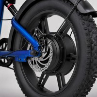 Bicicleta Eléctrica de Montaña de Alto Rendimiento de 750W, 48V 18AH, Color Azul Camaleón, Neumáticos Gruesos de 20 Pulgadas, Todoterreno