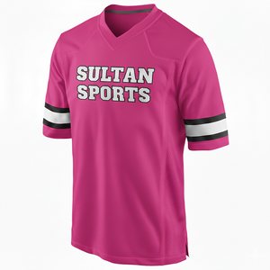 Maillot de football américain de haute qualité à manches courtes, taille plus, caractéristique - Product Image 3
