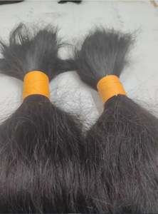 Single Drawn Indian Remy Human <b>Hair</b> <b>Extensions</b> Thick Ends Seamless Weave for Women on Sale Price - Product Image 3