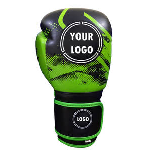 ถุงมือมวยหนังวัวแบบมืออาชีพพร้อมโลโก้ออกแบบได้ตามต้องการถุงมือแบบผูกเชือกของแท้และใหม่เอี่ยม - Product Image 2