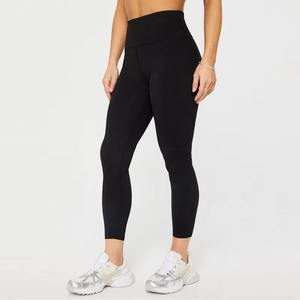 Custom Wholesale Breathable Seamless Womens <b>High</b> <b>Waist</b> Elastic <b>Waist</b> <b>Tummy</b> <b>Control</b> Yoga <b>Leggings</b> <b>High</b> Quality Solid Pattern - Product Image 1