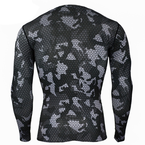Camiseta de Compresión de Manga Larga para Hombre, Protección UV, Ropa de Entrenamiento, Venta al Por Mayor - Product Image 6