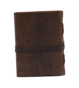 Cuaderno de Cuero, Diario de Cuero Hecho a Mano con Correa de Cuero, Papel Sin Líneas, 220 Páginas, Libro de Cuero, Diario de Historias - Product Image 5