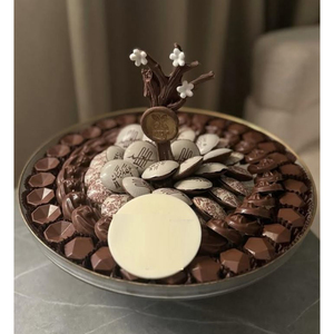 Plato de Chocolate de Metal hecho a mano de la más alta calidad, soporte para postres y dulces, mesa clásica, cuenco decorativo para servir Chocolate a la venta - Product Image 2