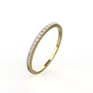 Chất lượng cao 18K vàng Stackable Vàng phòng thí nghiệm Grown Nhẫn kim cương với iig giấy chứng nhận khá Đảng Nhẫn kim cương cho phụ nữ - Product Image 5