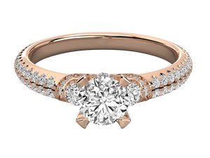 แหวนหมั้นเพชรสามชิ้นแบบคลาสสิกแหวนทอง14K สำหรับผู้หญิงที่ปลูกในห้องปฏิบัติการออกแบบได้ตามที่ต้องการ - Product Image 6