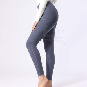 Pantalons d'équitation flexibles, design durable, avec grip aux genoux et taille confortable. - Product Image 2