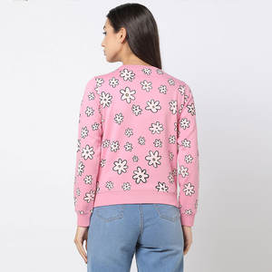 Nouvelle mode de sweats à col rond personnalisés pour femmes coton de haute qualité imprimé en gros plaine personnalisée pour l'hiver - Product Image 2