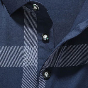Meilleures ventes de polos de qualité supérieure pour homme, polos en toile unis à la mode personnalisés et à coupe ajustée, style confort, patte uni - Product Image 4