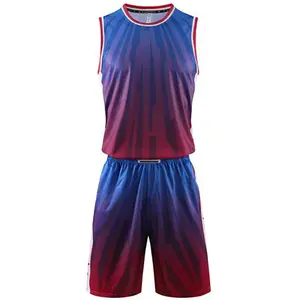 Özel Logo süblimasyon rahat basketbol üniforması toptan erkekler için ucuz % 100% Polyester kumaşlar basketbol üniforması giymek