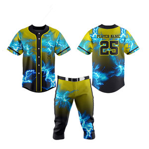 Diseño personalizado poliéster béisbol Softball desgaste de secado rápido Unisex Softball uniformes sublimados barato Softball uniforme con conjunto - Product Image 5