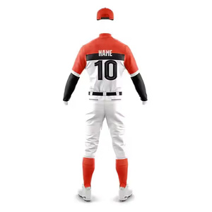 Uniforme de béisbol personalizado para hombre, 100% poliéster, transpirable, secado rápido, guiño a la humedad, servicio OEM - Product Image 5