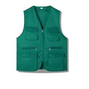 เสื้อกั๊กสำหรับนักถ่ายภาพกันลมสำหรับผู้ชาย, เสื้อกั๊กลำลองโอเวอร์ไซส์ระบายอากาศได้มีกระเป๋าตาข่ายผ้าใบระบายอากาศใช้ได้ทั้งกลางแจ้งและฤดูหนาว - Product Image 4