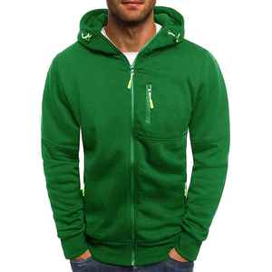 2025 Premium hommes hiver fermeture éclair à capuche lourd coton polaire écologique respirant brodé Streetwear en gros - Product Image 6