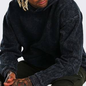 Sudaderas con Capucha Extra Grandes para Hombre, de Felpa de Doble Capa, Mezcla de Algodón, con Estampado Digital, Colores Personalizados y Cierre Frontal - Product Image 2