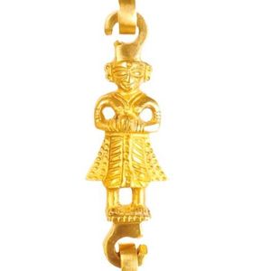 Indian Art Villa Brass Chain Men Guard Design <b>Hook</b> Type Home Decor Item for Living Room - Product Image 2