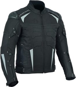 Chaqueta de Motociclismo Deportiva, Talla Grande, Transpirable, Protectora, Ignífuga, % Poliéster con Armadura - Product Image 1