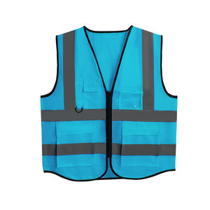 Chaleco reflectante de poliéster para construcción - Product Image 6