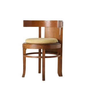 Solid Wood Dining <b>Chair</b> with Upholstered Seat, Curved Backrest and Sturdy Frame for <b>Restaurant</b>, Cafe and Home Interior Use - Product Image 2
